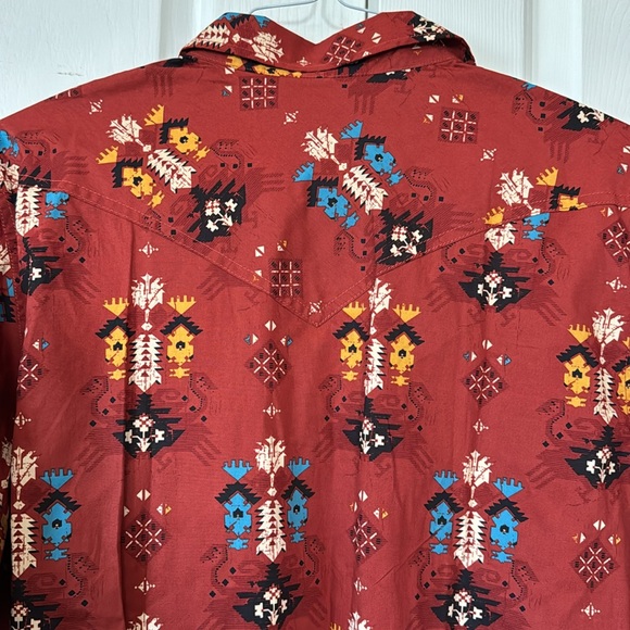 James Cody Authentic Western Ware Shirt Rust Color - Picture 8 of 10